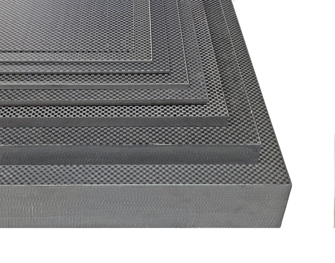 Carbon Fiber Sheet - Plain Weave - 1/4 Thick - 12 x 12